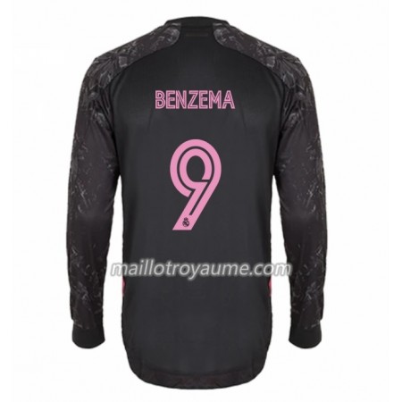 Maillot Foot Homme Real Madrid Karim Benzema 9 Troisieme 2020-2021 ML